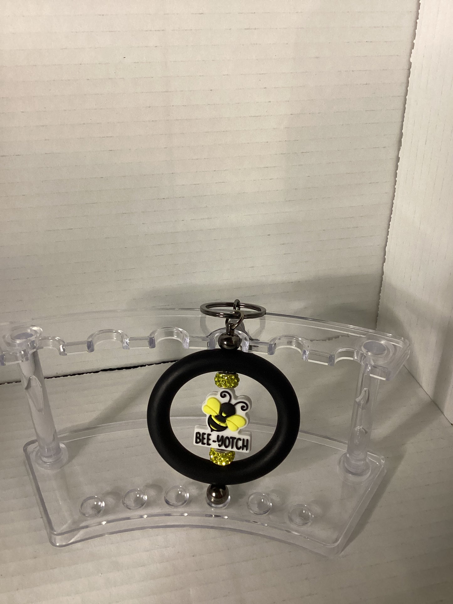 Bee-yotch key chain