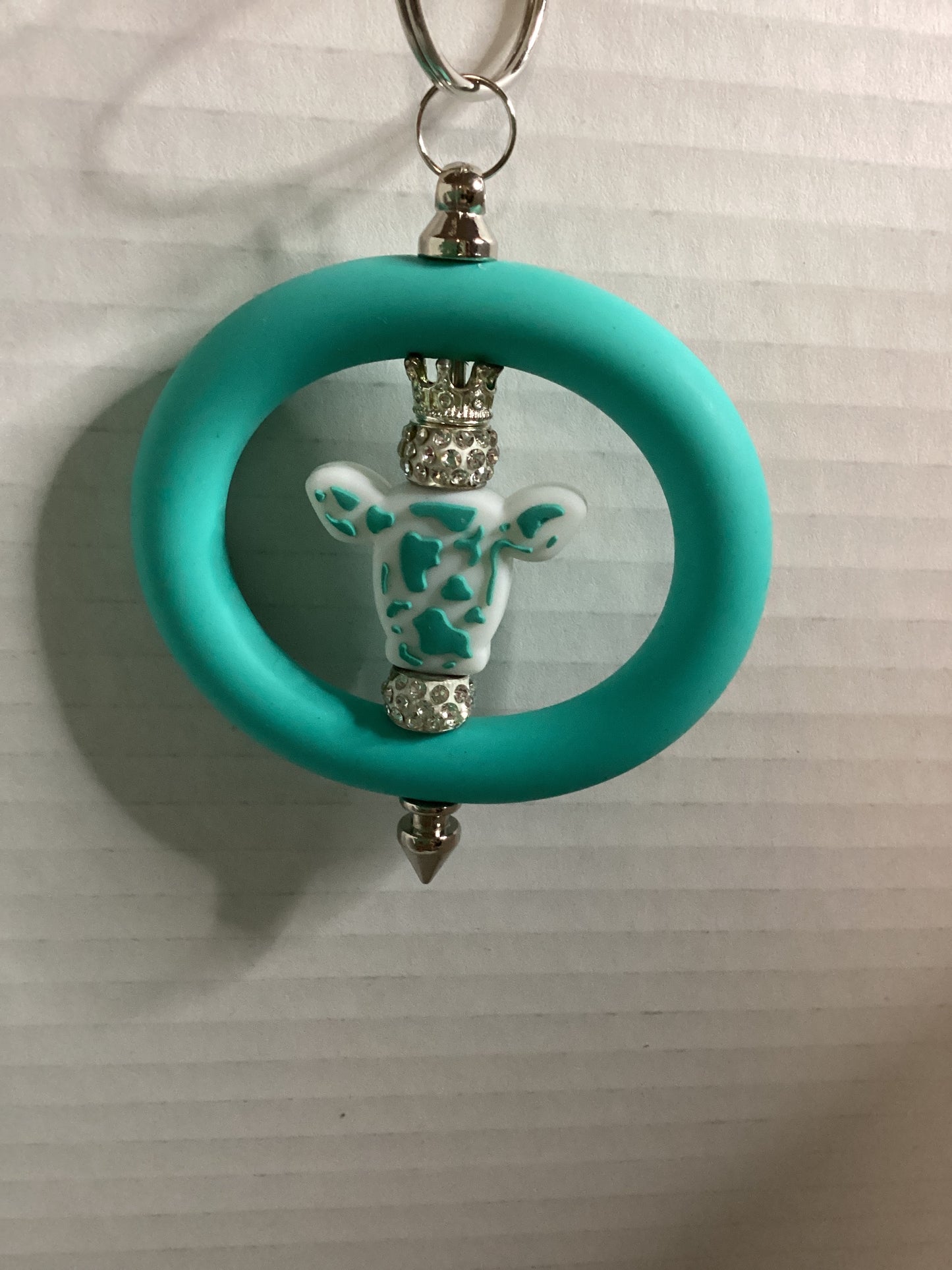 Cow keychain