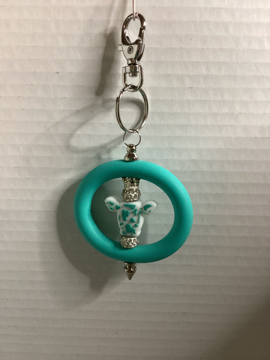 Cow keychain